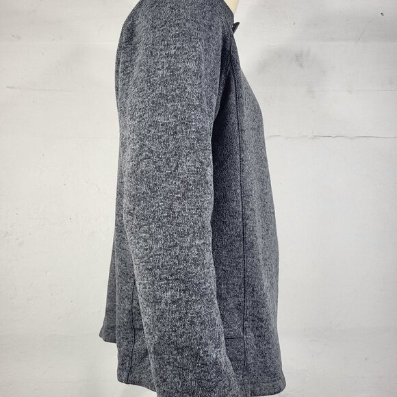Woolrich gray 1/4 snap pullover fleece sweatshirt jacket mens Large - Picture 5 of 10